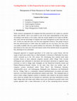 Research paper thumbnail of Teaching Materials -8, Management of Water Resources in Tank Cascade Systems