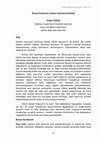 Research paper thumbnail of Roman İncelemesi: Saatleri Ayarlama Enstitüsü