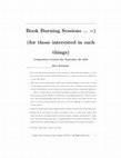 Research paper thumbnail of Book Burning Sessions