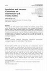 Research paper thumbnail of Involution and vacuum: Comments on mainstream U.S. media studies