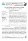 Research paper thumbnail of Real-time Sentiment Analysis from Data Streaming