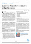 Research paper thumbnail of Cyberwar checklists for executives and policymakers