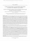 Research paper thumbnail of CoViD-19 and psychiatry: can mental illness justify further exceptions to the obligation to stay at home?