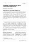 Research paper thumbnail of Eficiencia del tratamiento de casos nuevos de tuberculosis sensible en Chile