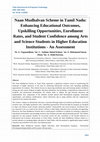 Research paper thumbnail of Naan Mudhalvan Scheme in Tamil Nadu: Enhancing Educational Outcomes, Upskilling Opportunities, Enrollment Rates, and Student Confidence among Arts and Science Students in Higher Education Institutions -An Assessment