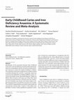 Research paper thumbnail of Early Childhood Caries and Iron Deficiency Anaemia: A Systematic Review and Meta-Analysis