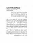 Research paper thumbnail of Le service domestique comme rapport social. Subjectivités au travail, emplois à domicile et migrations féminines en France