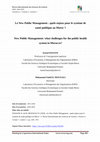 Research paper thumbnail of Le New Public Management : quels enjeux pour le système de santé publique au Maroc ?