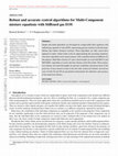 Research paper thumbnail of Robust and accurate central algorithms for Multi-Component mixture equations with Stiffened gas EOS