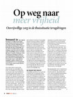 Research paper thumbnail of Op weg naar meer vrijheid