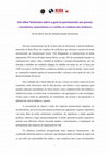 Research paper thumbnail of Um olhar feminista sobre a guerra permanente aos povos: colonialismo, imperialismo e o conflito no cotidiano das mulheres