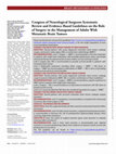 Research paper thumbnail of Congress of Neurological Surgeons Systematic Review and Evidence-Based Guidelines on the Role of Surgery in the Management of Adults With Metastatic Brain Tumors