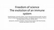 Research paper thumbnail of Freedom of science. The evolution of an immune system, November 2024