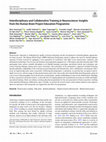 Research paper thumbnail of Interdisciplinary and Collaborative Training in Neuroscience: Insights from the Human Brain Project Education Programme