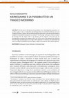 Research paper thumbnail of Kierkegaard e la possibilità di un tragico moderno