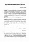 Research paper thumbnail of La postemancipación y trabajo en Cuba