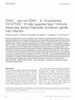 Research paper thumbnail of CD43−, but not CD43+, IL-10-producing CD1dhiCD5+ B cells suppress type 1 immune responses during Chlamydia muridarum genital tract infection