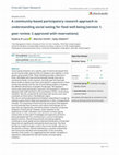 Research paper thumbnail of A community-based participatory research approach to understanding social eating for food well-being