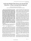 Research paper thumbnail of Analyzing Multiple Data Sources for Suicide Risk Detection: A Deep Learning Hybrid Approach