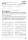 Research paper thumbnail of Association between work unit prevalence of poor work ability and social capital – a cross-sectional analysis of 63 public sector work units