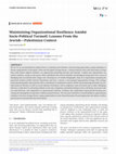 Research paper thumbnail of Maintaining Organizational Resilience Amidst Socio‐Political Turmoil: Lessons From the Jewish—Palestinian Context