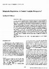 Research paper thumbnail of Metabolic regulation: A control analytic perspective