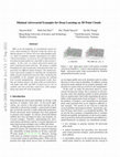 Research paper thumbnail of Minimal Adversarial Examples for Deep Learning on 3D Point Clouds