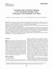 Research paper thumbnail of A Somatic Gain-of-Function Mutation in the Thyrotropin Receptor Gene Producing a Toxic Adenoma in an Infant