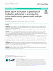 Research paper thumbnail of Beliefs about medication as predictors of medication adherence in a prospective cohort study among persons with multiple sclerosis