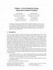 Research paper thumbnail of FMplex: A Novel Method for Solving Linear Real Arithmetic Problems