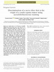 Research paper thumbnail of Discrimination of a nerve fiber that is the origin of a cauda equina tumor using acetylcholinesterase staining