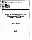 Research paper thumbnail of Issues of education finance and management in ECA and OECD countries