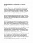 Research paper thumbnail of Philosophical considerations of the trans inclusion policy for cis women sport