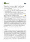 Research paper thumbnail of Treatment of Anaerobic Digester Effluent Using Acorus calamus: Effects on Plant Growth and Tissue Composition