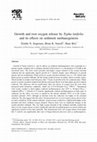 Research paper thumbnail of Growth and root oxygen release by Typha latifolia and its effects on sediment methanogenesis