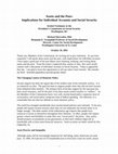 Research paper thumbnail of Assets and the Poor: Implications for Individual Accounts and Social Security