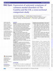 Research paper thumbnail of Expression of antenatal symptoms of common mental disorders in The Gambia and the UK: a cross-sectional comparison study