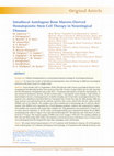 Research paper thumbnail of Intrathecal Autologous Bone Marrow-Derived Hematopoietic Stem Cell Therapy in Neurological Diseases