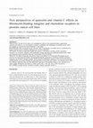 Research paper thumbnail of New perspectives of quercetin and vitamin C effects on fibronectin-binding integrins and chemokine receptors in prostate cancer cell lines