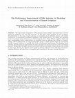 Research paper thumbnail of The Performance Improvement of THZ Antenna via Modeling and Characterization of Doped Graphene