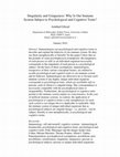 Research paper thumbnail of Singularity and Uniqueness: Why Is Our Immune System Subject to Psychological and Cognitive Traits?