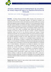 Research paper thumbnail of Avances y desafíos para la implementación de una política de manejo integral del fuego en la República Bolivariana de Venezuela