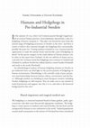 Research paper thumbnail of ”Humans and Hedgehogs in Pre-Industrial Sweden,”