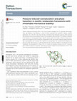 Research paper thumbnail of Pressure-induced oversaturation and phase transition in zeolitic imidazolate frameworks with remarkable mechanical stability