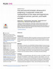 Research paper thumbnail of First and second trimester ultrasound in pregnancy: A systematic review and metasynthesis of the views and experiences of pregnant women, partners, and health workers