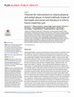 Research paper thumbnail of Theories for interventions to reduce physical and verbal abuse: A mixed methods review of the health and social care literature to inform future maternity care