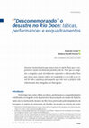 Research paper thumbnail of "Descomemorando" o desastre no Rio Doce: táticas, performances e enquadramentos