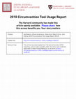 Research paper thumbnail of 1 2010 Circumvention Tool Usage Report