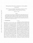 Research paper thumbnail of Distinguishing deformation mechanisms in elastocapillary experiments