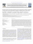 Research paper thumbnail of Microbial carbon and nitrogen production under experimental conditions combining warming with increased ultraviolet-B radiation in Mediterranean coastal waters